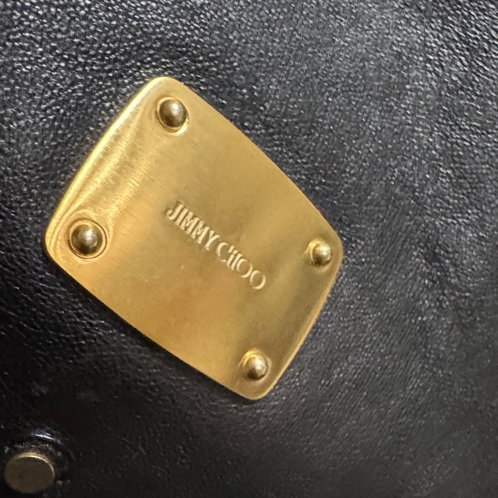 Jimmy Choo Black Leather hobo bag with COA - Picture 11 of 17